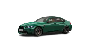 Zielony BMW M3 z brązowym wnętrzem. Sprawdź aktualną bmw m3 cena i konfigurację.