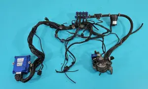 Kompletna instalacja gazowa Zenit z wiązką przewodów i listwą wtryskową.