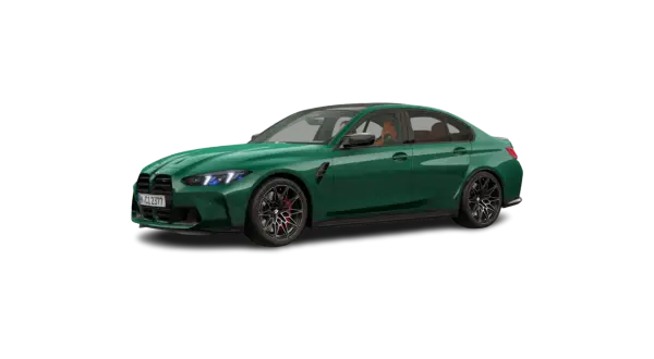 Zielony BMW M3 z brązowym wnętrzem. Sprawdź aktualną bmw m3 cena i konfigurację.
