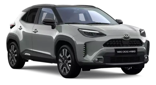 Srebrny Yaris Cross Hybrid. Sprawdź atrakcyjną **toyota hybryda cenę** i ciesz się jazdą.
