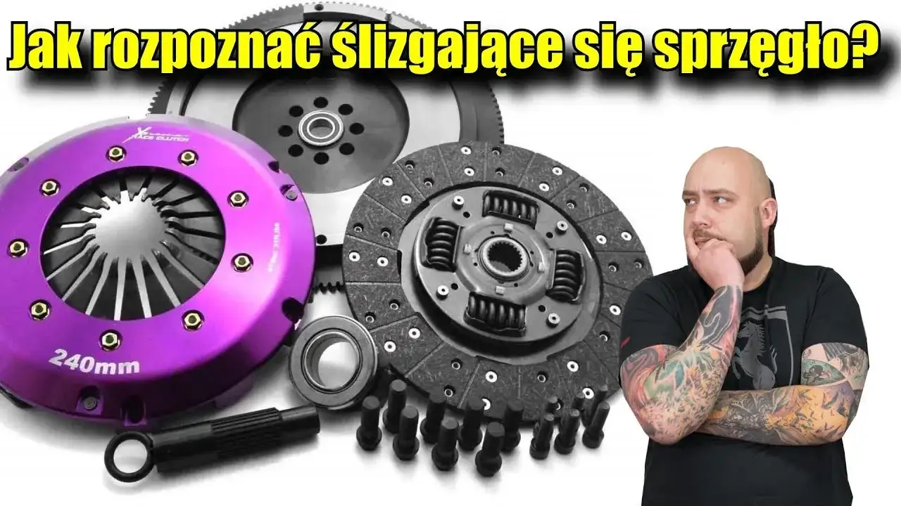 objawy ślizgającego się sprzęgła infografika