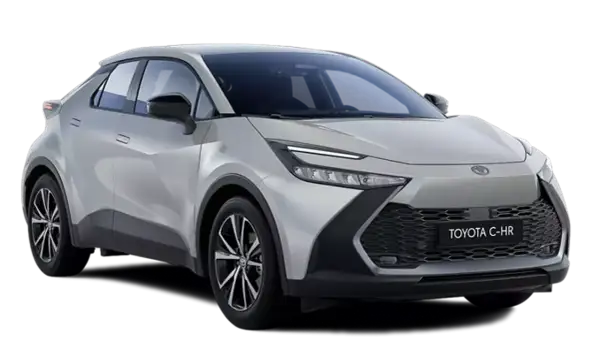 Nowy Toyota C-HR w kolorze srebrnym. Zastanawiasz się, co oznacza CNG i hybryda? To przyszłość motoryzacji!
