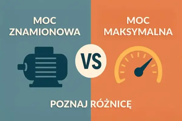 Porównanie: moc znamionowa silnika z ikoną vs. moc maksymalna z licznikiem. Poznaj różnicę!